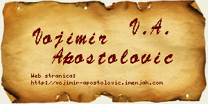Vojimir Apostolović vizit kartica